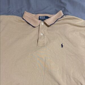 Polo by Ralph Lauren Men's Beige Polo Shirt
